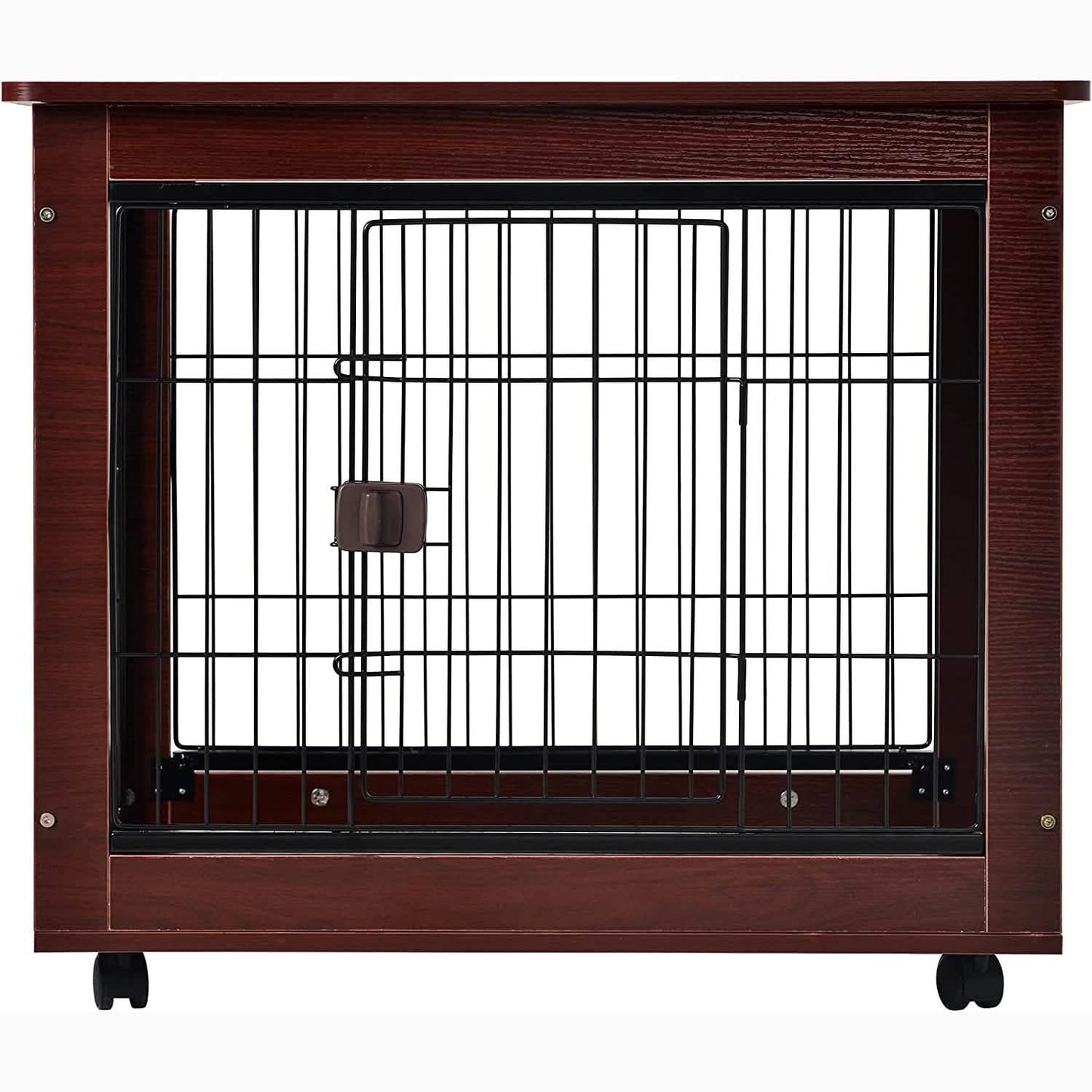 31-Inch Furniture Style Pet Dog Crate Cage with Wooden Structure DailySale