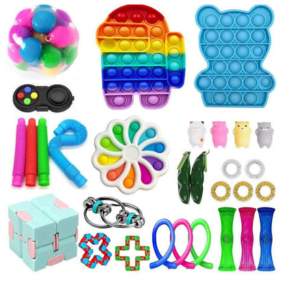 31-Piece: Fidget Sensory Toy Set - Stress Relief for Kids and Adults DailySale