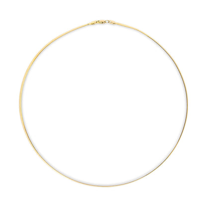 Unisex Solid 14K Yellow Gold 2.8mm Imperial Herringbone Chain Necklace - 18" Inches Bids.com