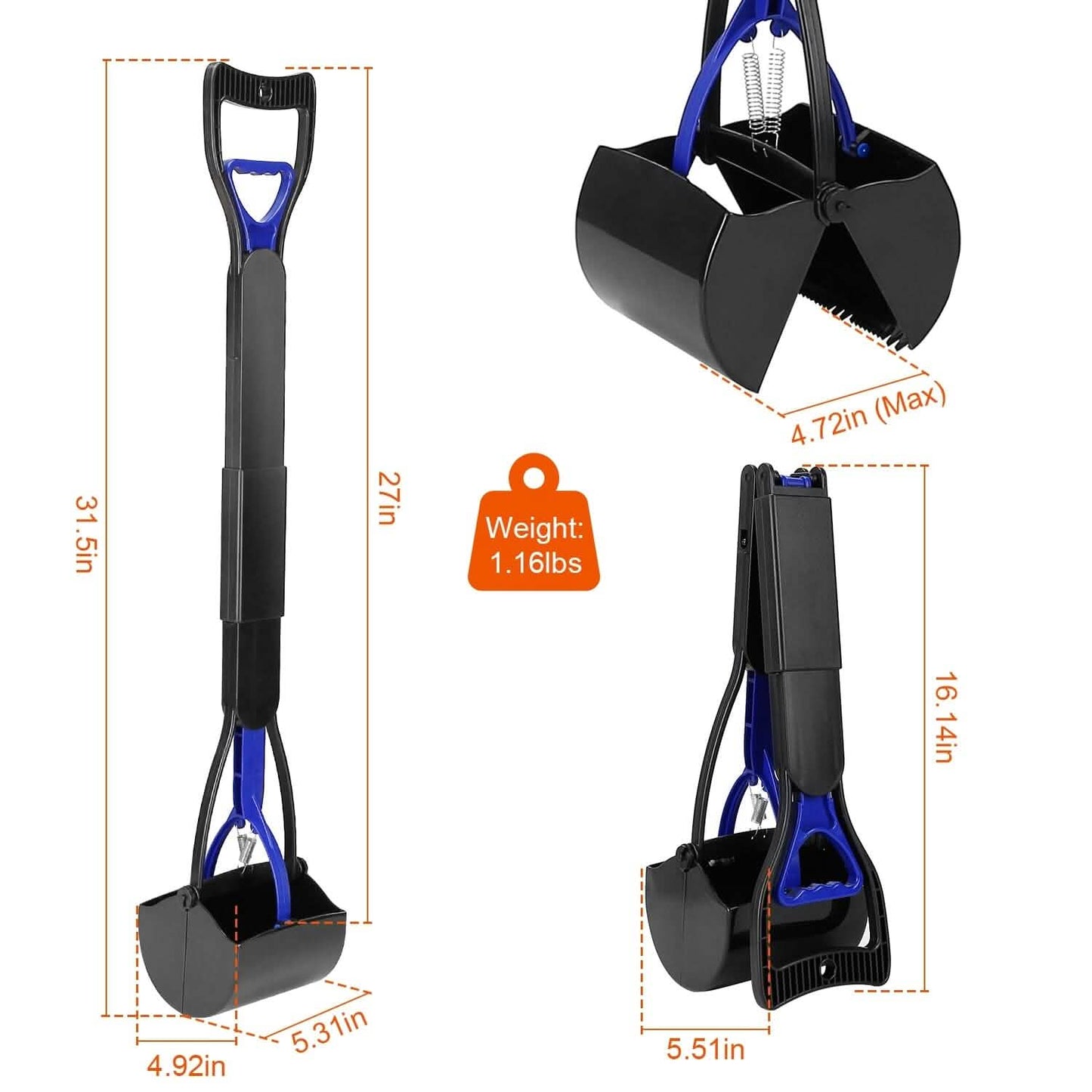 31.5-Inch Pet Pooper Scooper DailySale