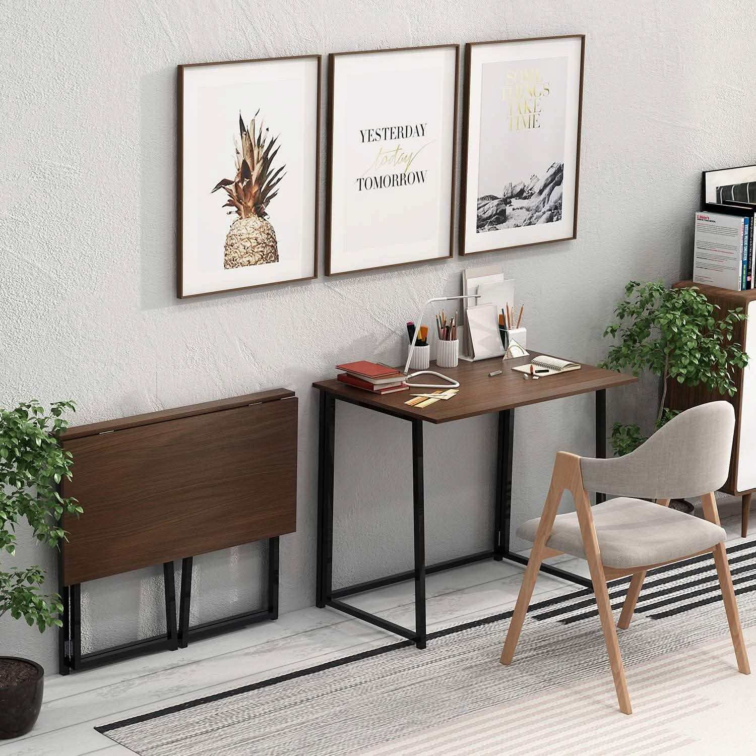 31.5" Small Desk No-Assembly Folding Computer Desk DailySale
