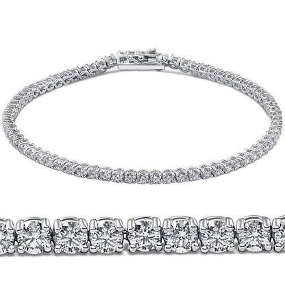 3.15ct. Round Cut Diamond Tennis Bracelet In 14k White Gold DailySale