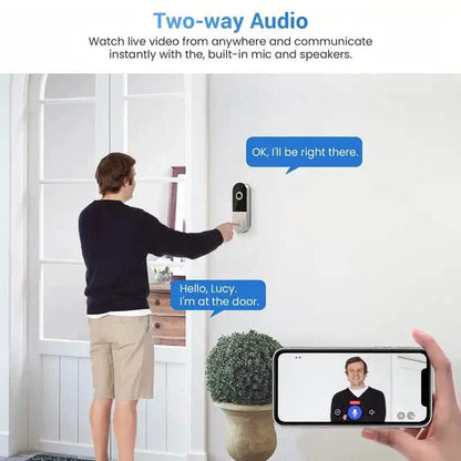 1080P HD Smart Doorbell Camera with AI Detection & Night Vision DailySale