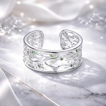 S925 Sterling Silver Pavé Setting CZ Ring Bids.com