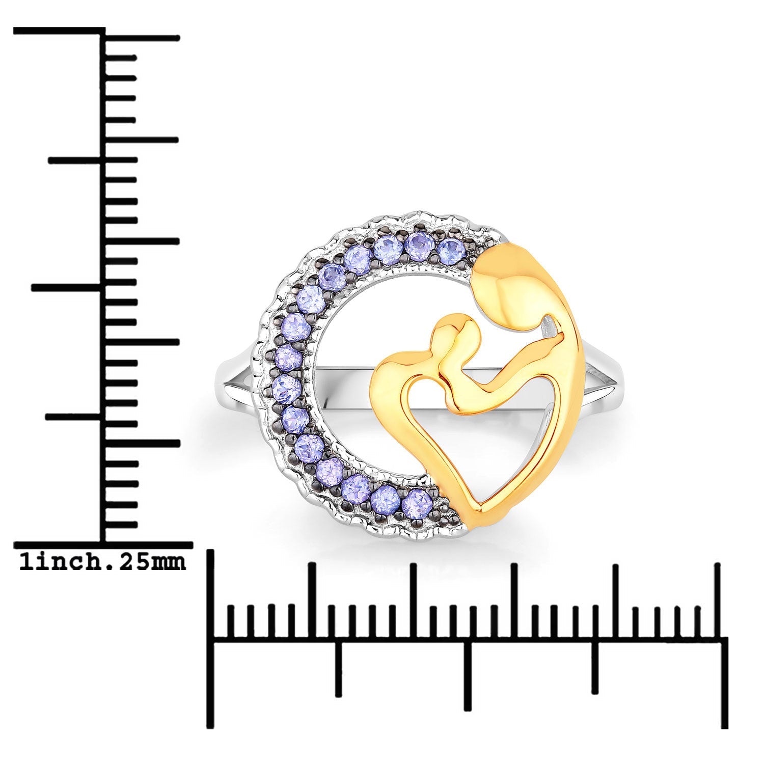 0.28 Carat Genuine Tanzanite .925 Sterling Silver Ring Bids.com
