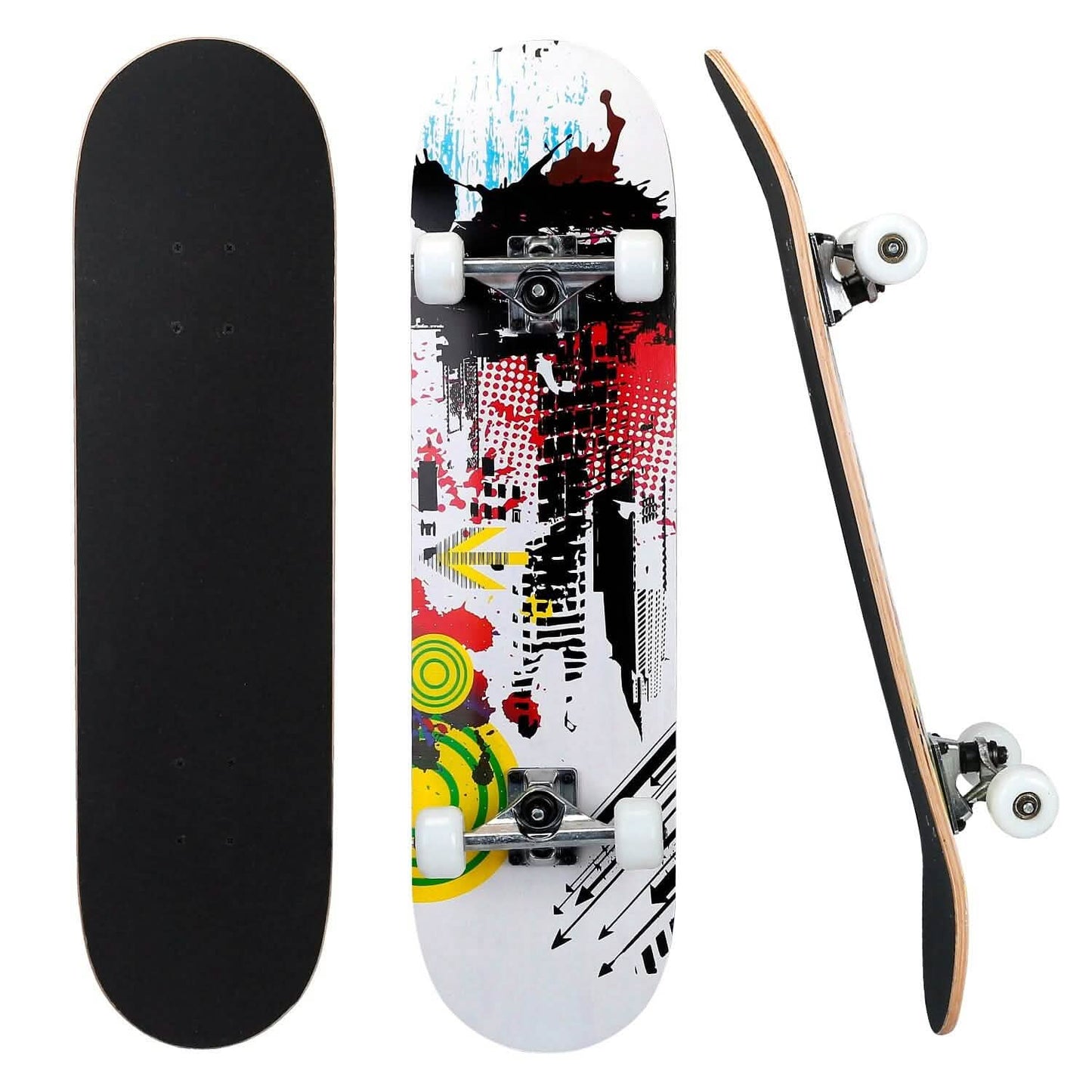 31x8in 9 Layers Maple Concave Skateboard DailySale
