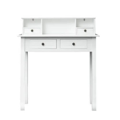 32" Wooden Secretary Desk Bedroom Small Dresser with 4 Storage Drawers DailySale