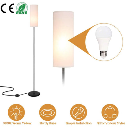 3200K Warm Yellow Light Modern Standing Lamp with Foot Switch 6W Bulb DailySale