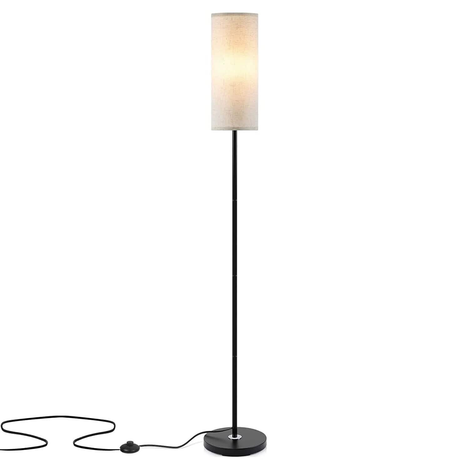 3200K Warm Yellow Light Modern Standing Lamp with Foot Switch 6W Bulb DailySale