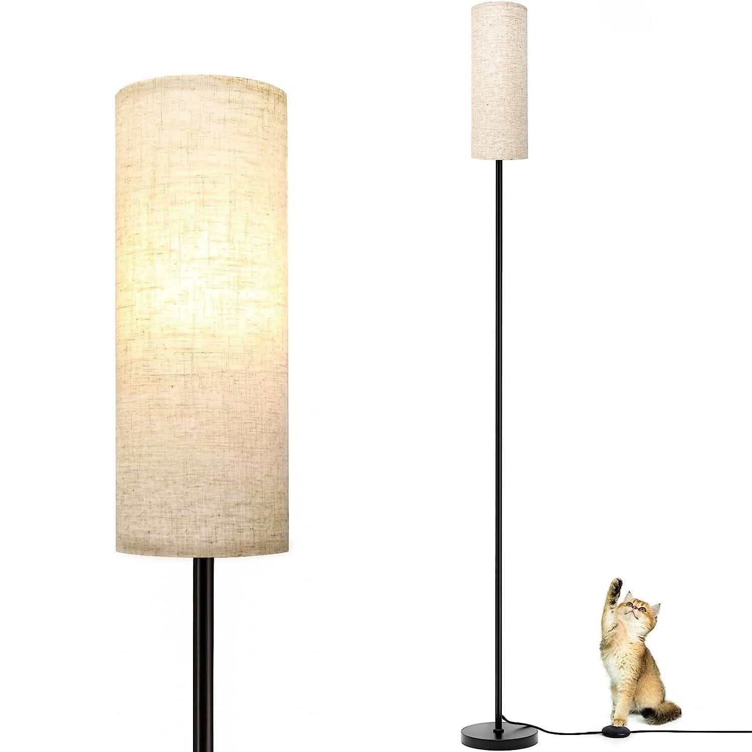 3200K Warm Yellow Light Modern Standing Lamp with Foot Switch 6W Bulb DailySale