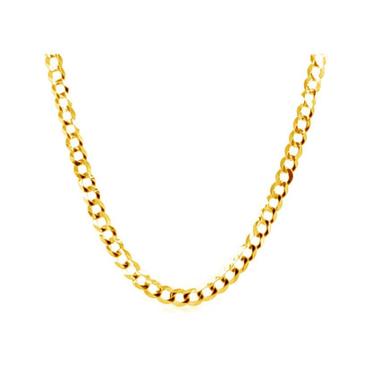 2.4mm 10k Yellow Gold Curb Chain Bids.com