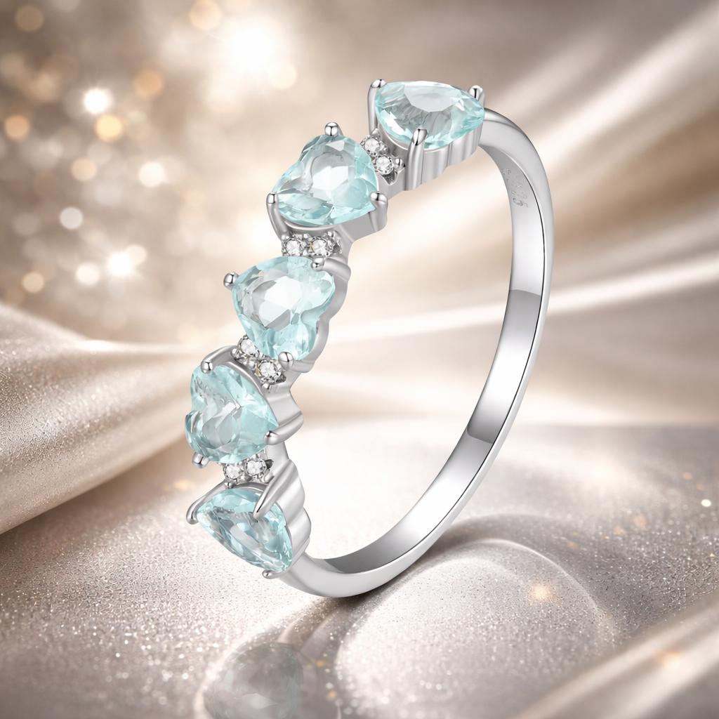 925 Sterling Silver Ring with 4.5mm Pavé Set CZ, Size 7, for Women Bids.com