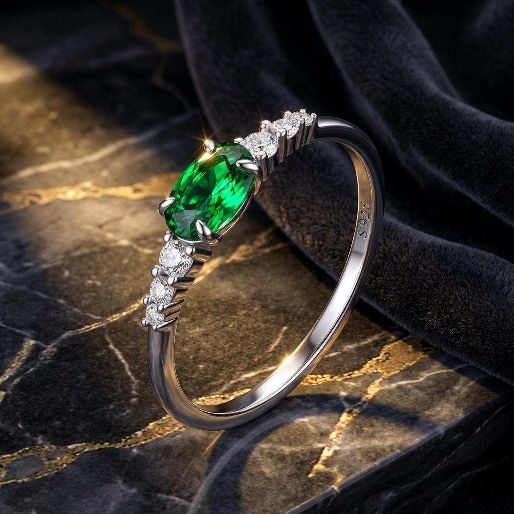 925 Sterling Silver & Platinum Plated 0.1cm CZ Ring for Women - Size 6.0 Bids.com