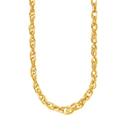 14k Yellow Gold Ornate Prince of Wales Chain Necklace Bids.com