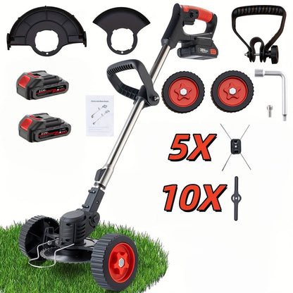 Portable Wireless Electric Lawn Mower & Garden Weeder DailySale
