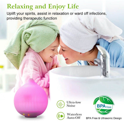 330ml Cool Mist Humidifier with 7 Color LED Lights DailySale
