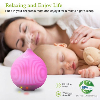 330ml Cool Mist Humidifier with 7 Color LED Lights DailySale