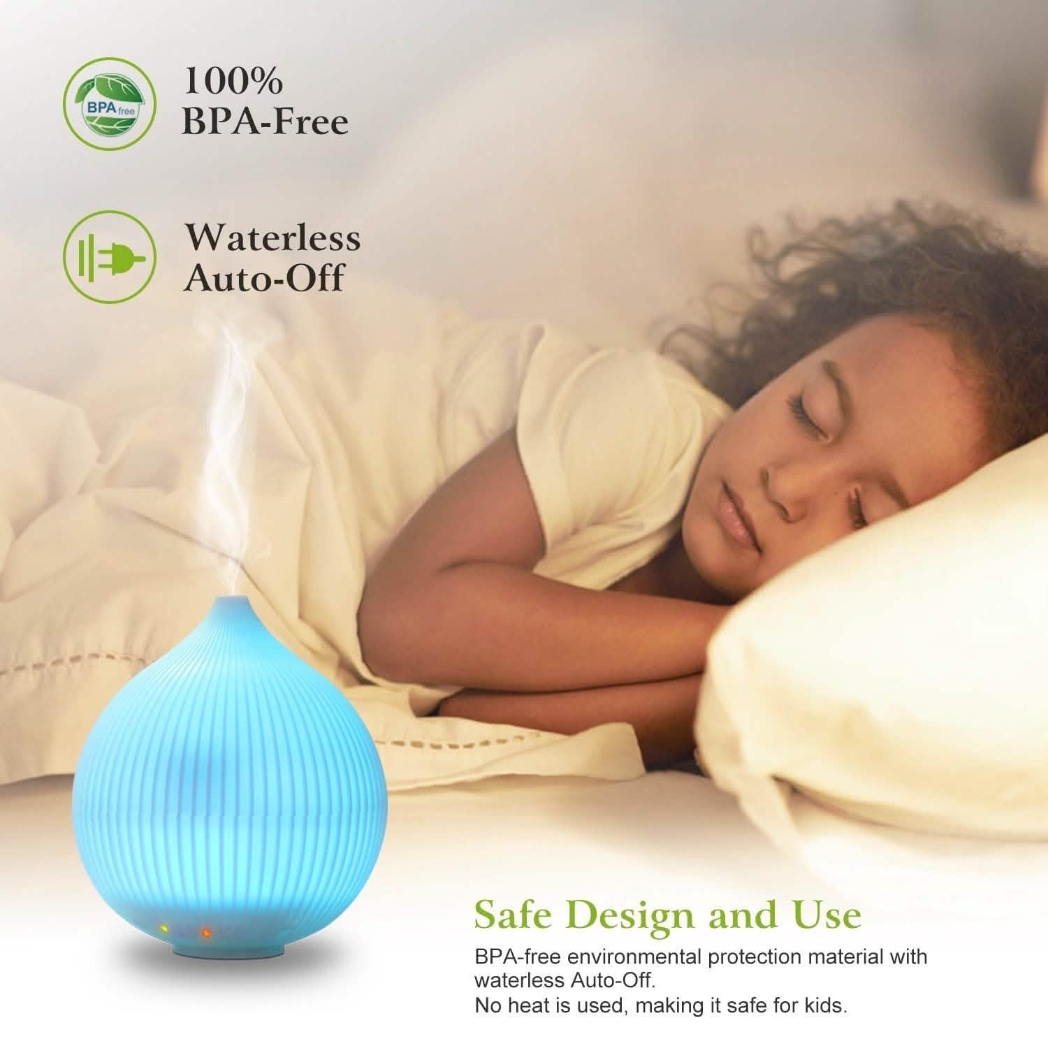 330ml Cool Mist Humidifier with 7 Color LED Lights DailySale