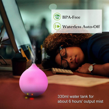 330ml Cool Mist Humidifier with 7 Color LED Lights DailySale