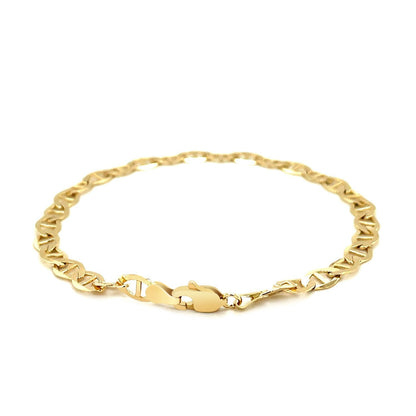 5.5mm 10k Yellow Gold Mariner Link Bracelet Bids.com