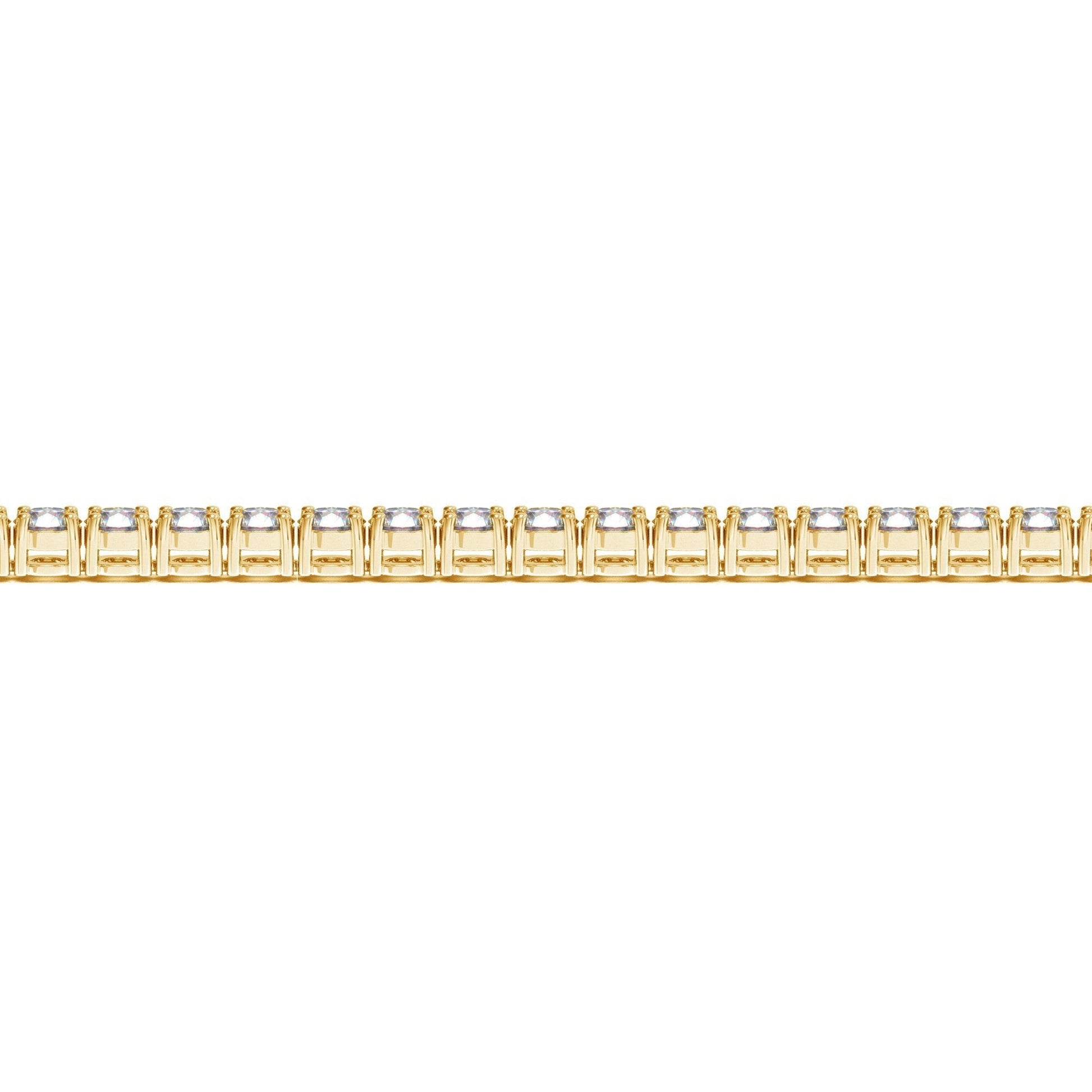 Lab Grown Round Diamond Tennis Bracelet in 14k Yellow Gold (10 cctw F/G  VS2/SI1) Bids.com