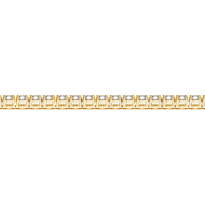 Lab Grown Round Diamond Tennis Bracelet in 14k Yellow Gold (10 cctw F/G  VS2/SI1) Bids.com