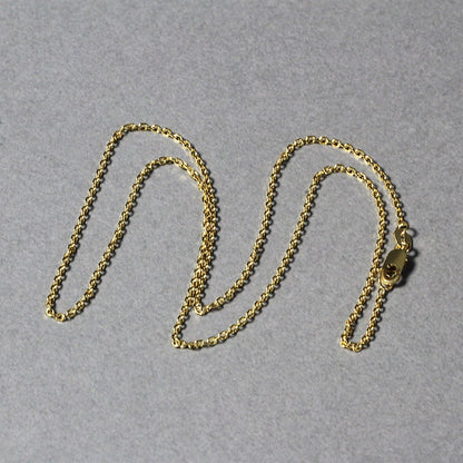 14k Yellow Gold Diamond Cut Cable Link Chain 1.4mm Bids.com