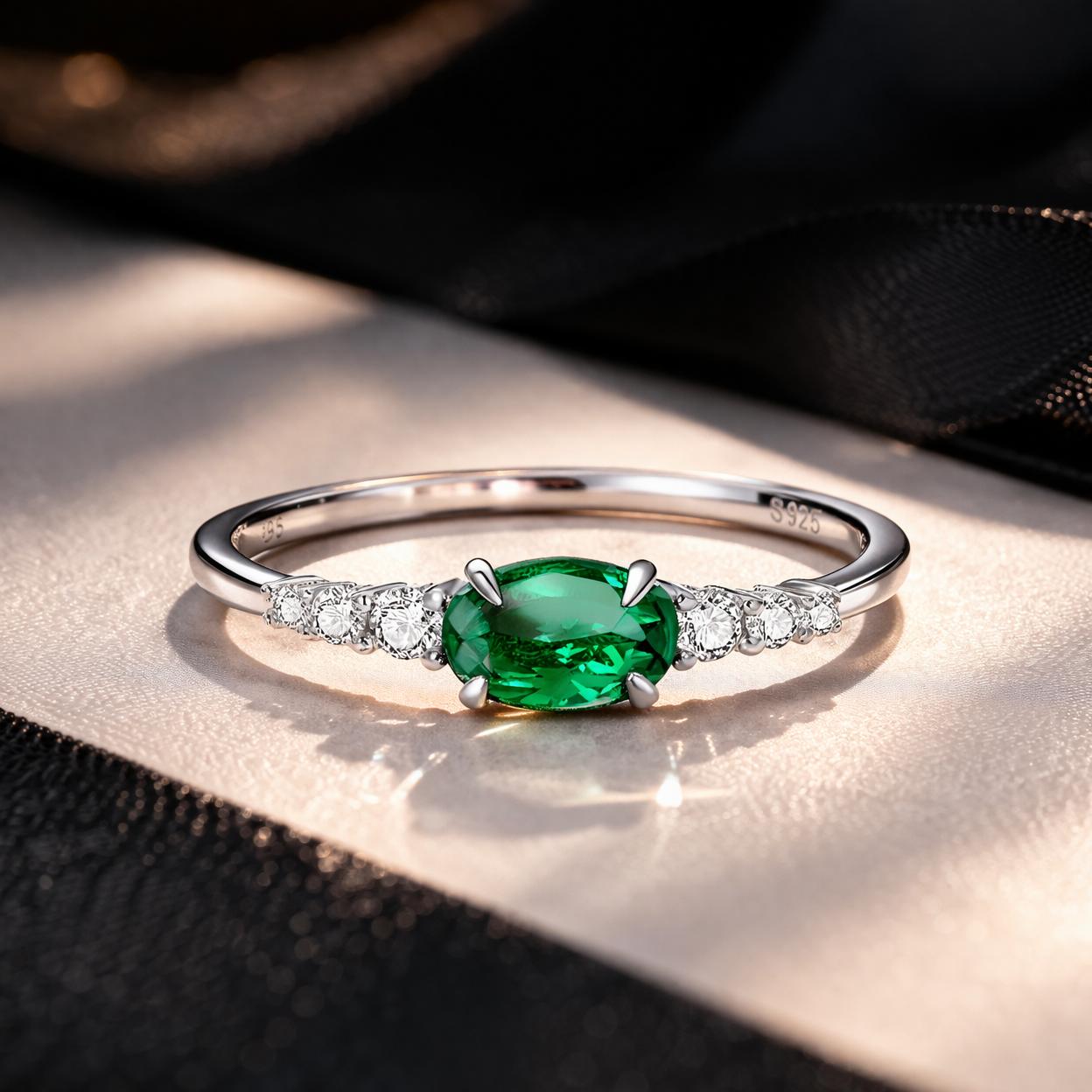 925 Sterling Silver & Platinum Plated 0.1cm CZ Ring for Women - Size 6.0 Bids.com