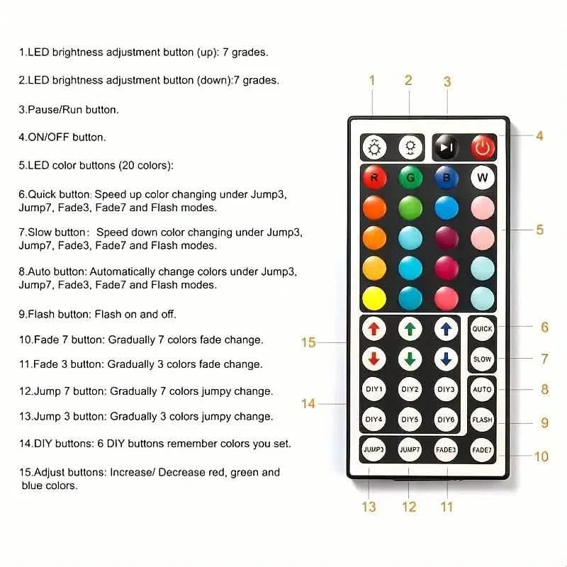 33Ft LED Strip Lights with IR 44 Key Remote DailySale