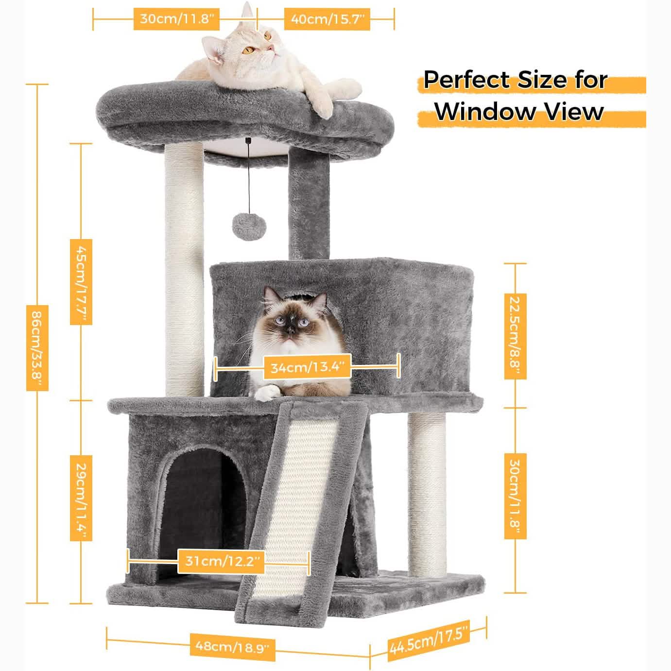34" Cat Tree Deluxe Tower DailySale