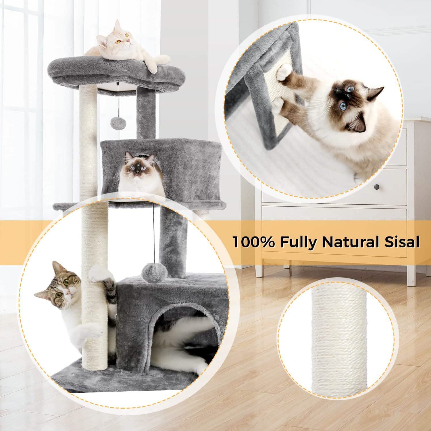 34" Cat Tree Deluxe Tower DailySale