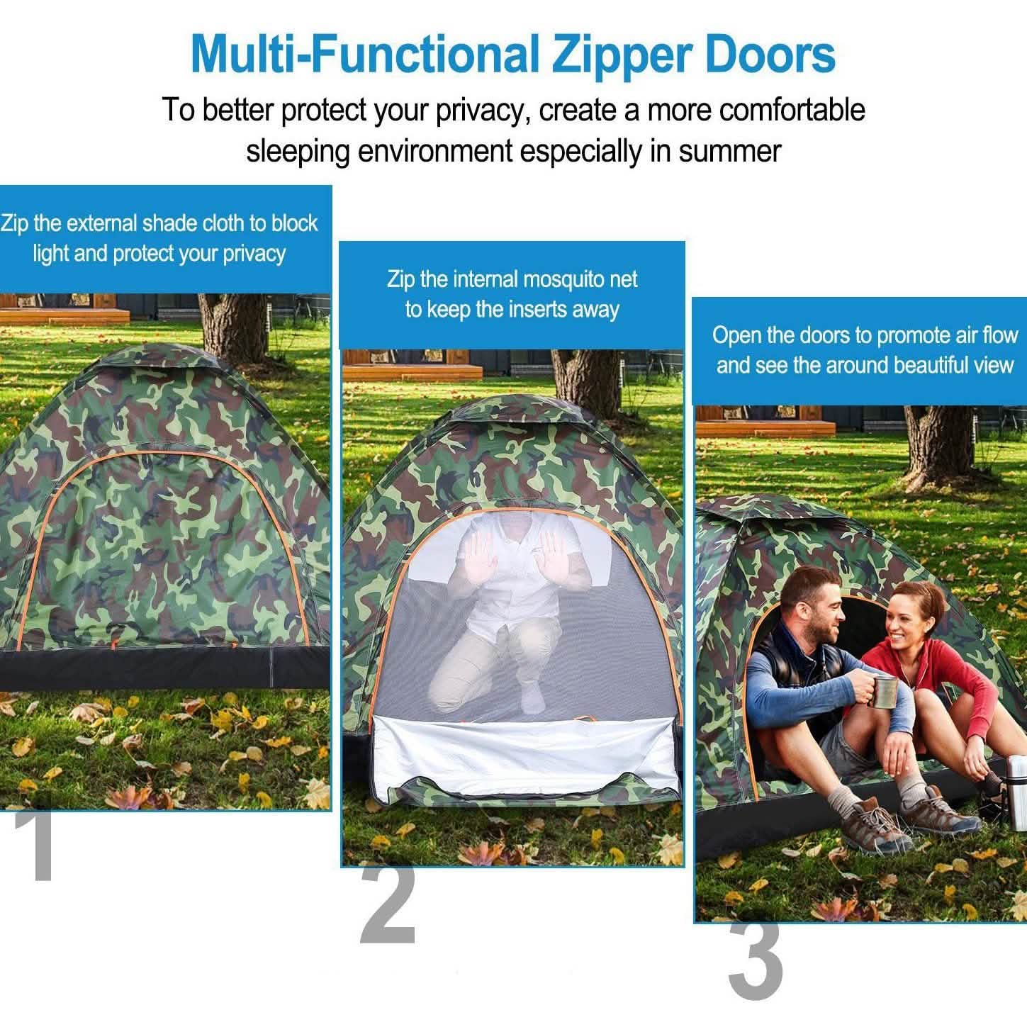 3/4 Person Instant Pop Up Dome Tent DailySale