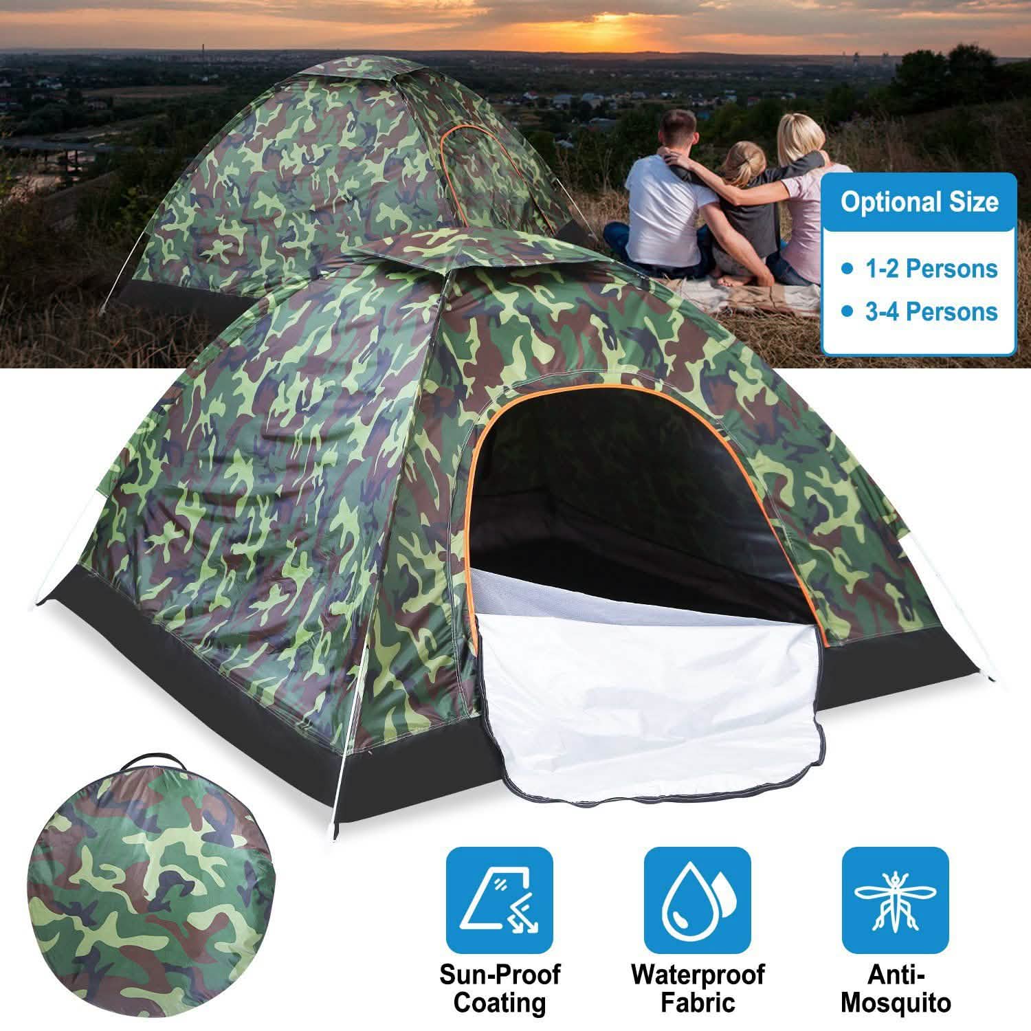 3/4 Person Instant Pop Up Dome Tent DailySale