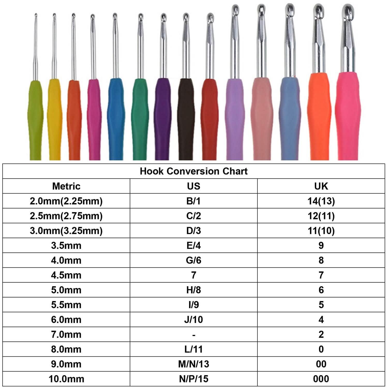 34-Piece Set: Aluminum Handle Crochet Hook Needles Knitting Tool DailySale
