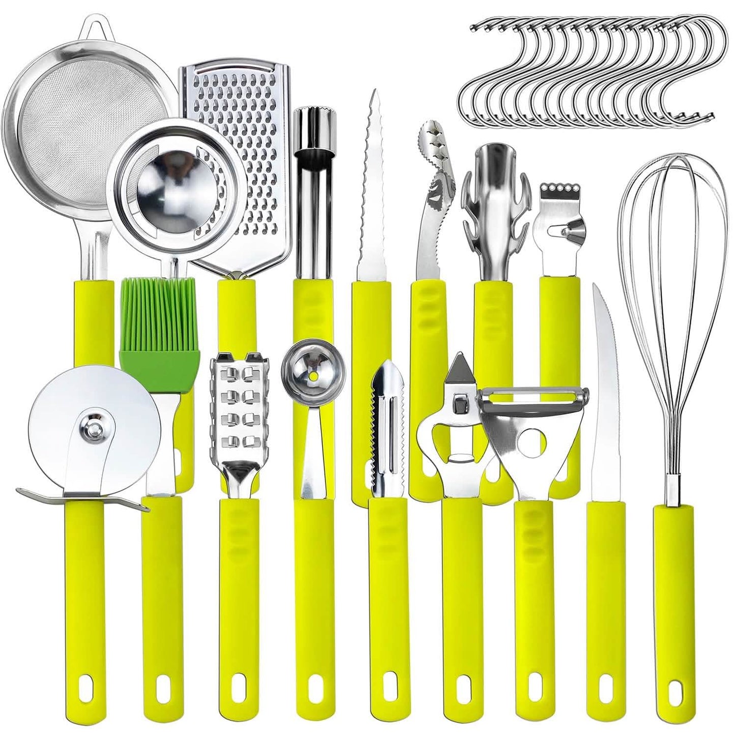 34-Pieces Set: Stainless Steel Kitchen Gadget Tools Set DailySale