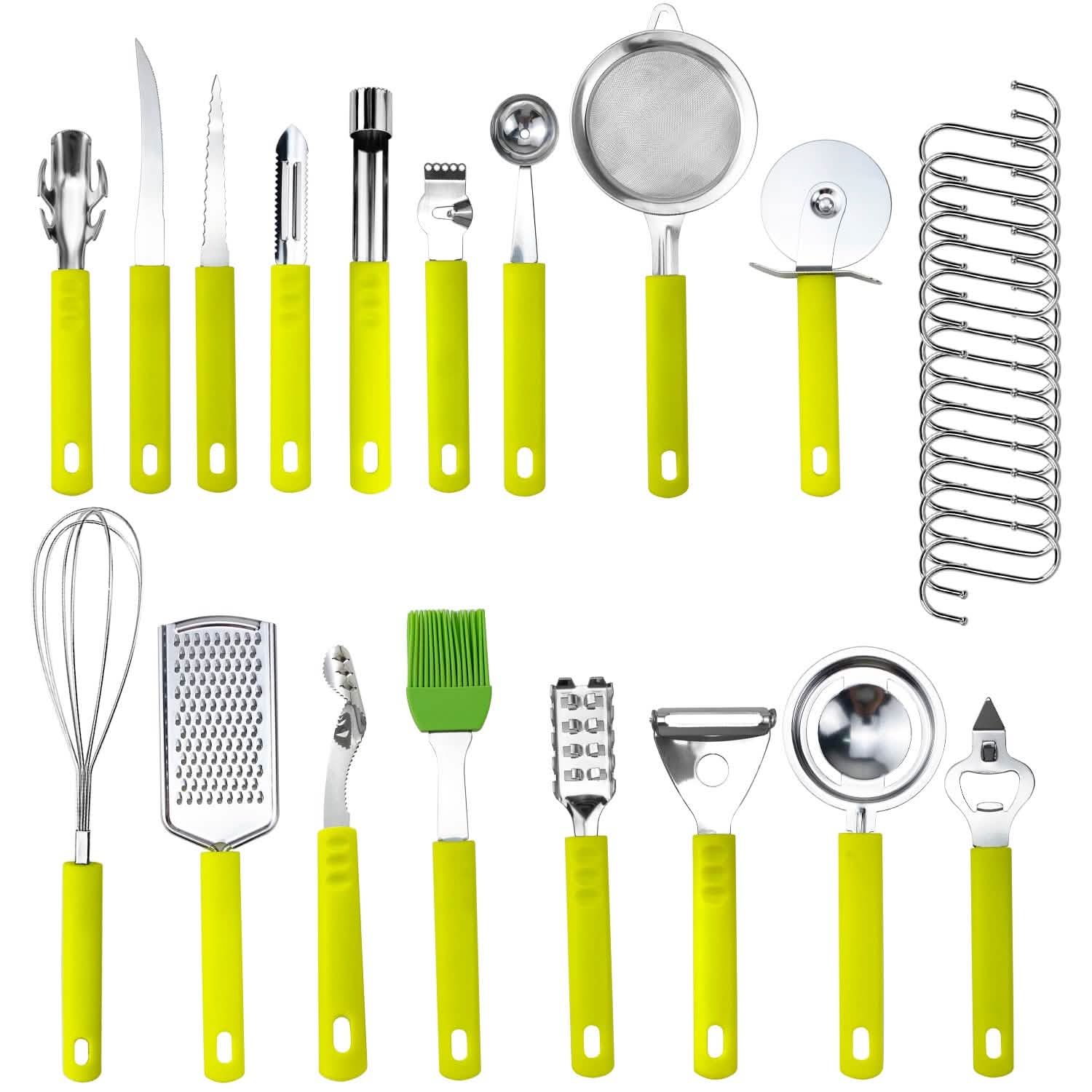 34-Pieces Set: Stainless Steel Kitchen Gadget Tools Set DailySale
