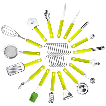 34-Pieces Set: Stainless Steel Kitchen Gadget Tools Set DailySale