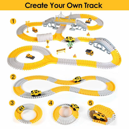 340-Piece: Construction Race Track Toy Set DailySale