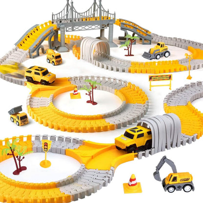340-Piece: Construction Race Track Toy Set DailySale