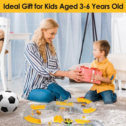 340-Piece: Construction Race Track Toy Set DailySale