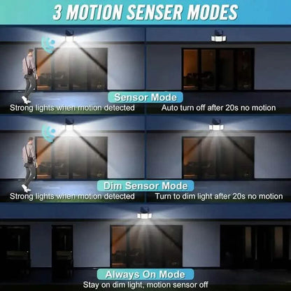 348 LED Motion Sensor Solar Lights Outdoor with Remote Control DailySale