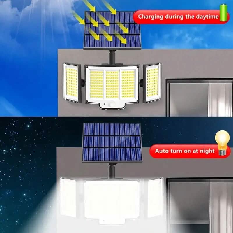 348 LED Motion Sensor Solar Lights Outdoor with Remote Control DailySale