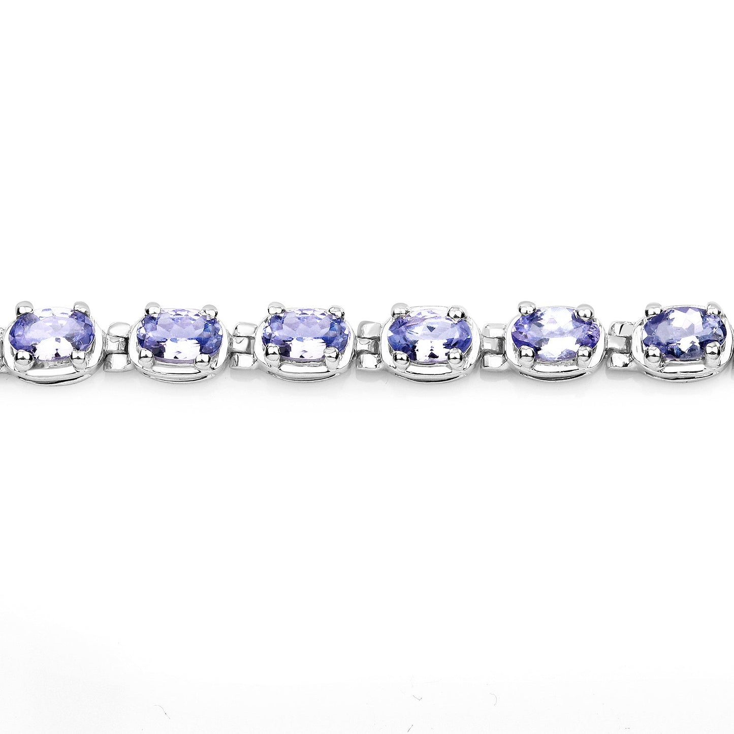 6.00 Carat Genuine Tanzanite .925 Sterling Silver Bracelet Bids.com