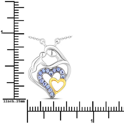0.28 Carat Genuine Tanzanite .925 Sterling Silver Pendant Bids.com
