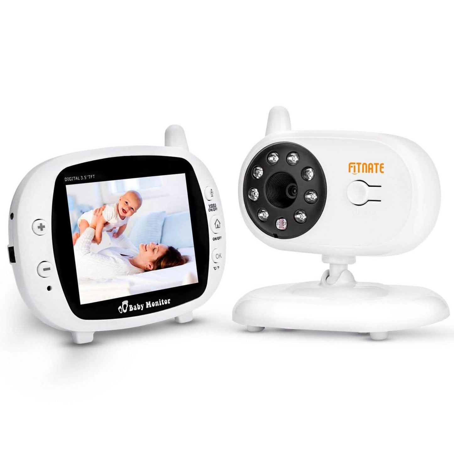 3.5" Audio Video Baby Monitor Wireless Digital Camera Night Vision Safety Viewer DailySale
