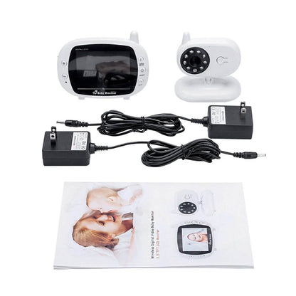 3.5" Audio Video Baby Monitor Wireless Digital Camera Night Vision Safety Viewer DailySale