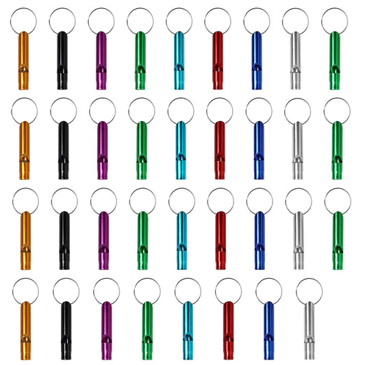 35-Pieces: Emergency Whistle Extra Loud with Key Chain Ring DailySale
