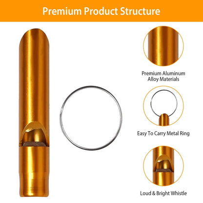 35-Pieces: Emergency Whistle Extra Loud with Key Chain Ring DailySale