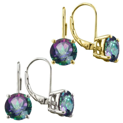 3.50 CTTW Genuine Rainbow Topaz Leverback Earrings DailySale