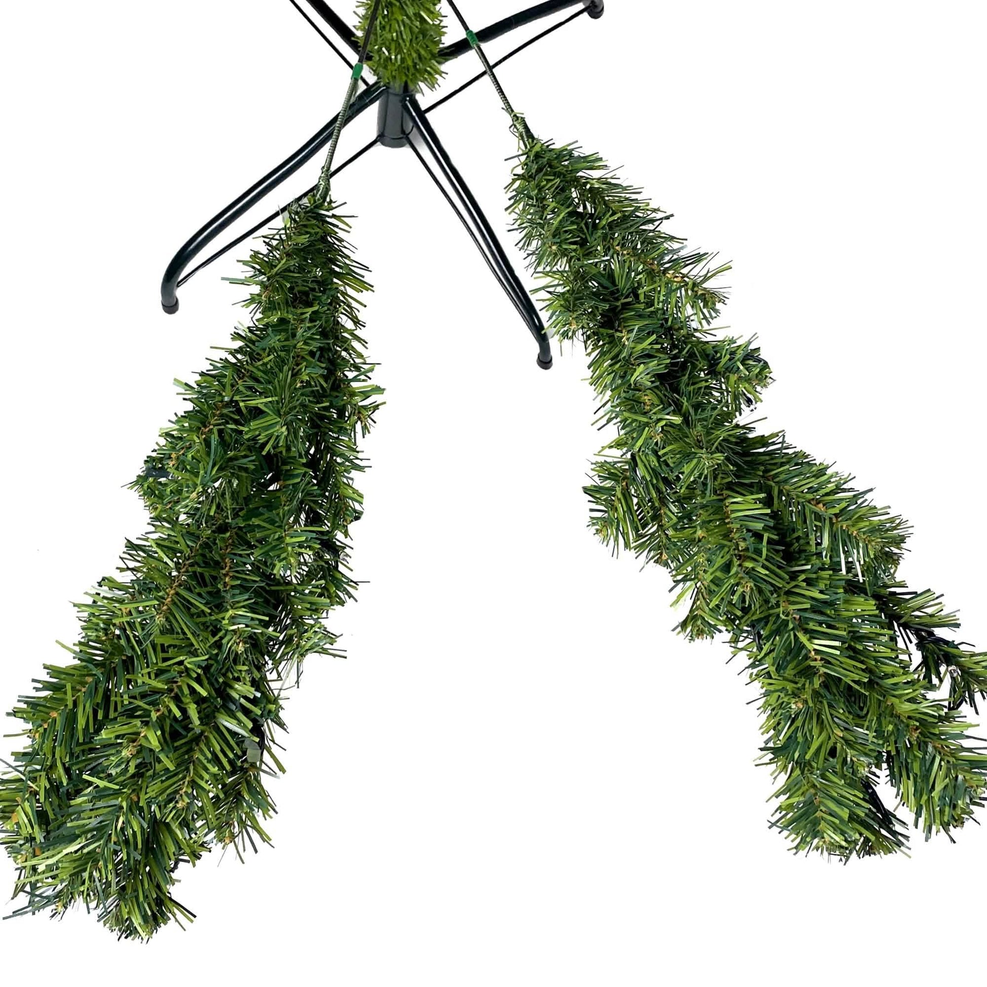 350 LED Solid Color Printed Green Hinged Fraser Fir Artificial Christmas Tree DailySale